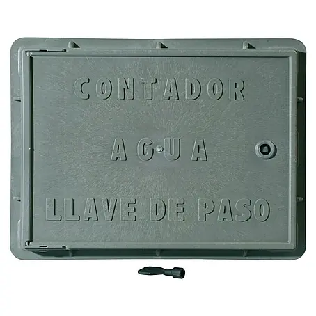 Puerta de registro para contador de agua