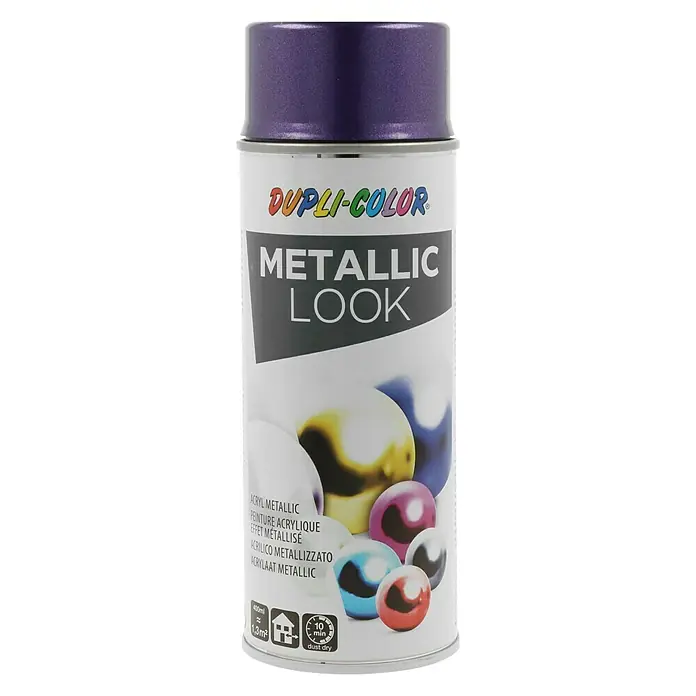 Dupli-Color Effect Acryl-Lackspray Metallic - Flieder Metallic, Seidenmatt, Schnelltrocknend, 400 ml - Vorderansicht