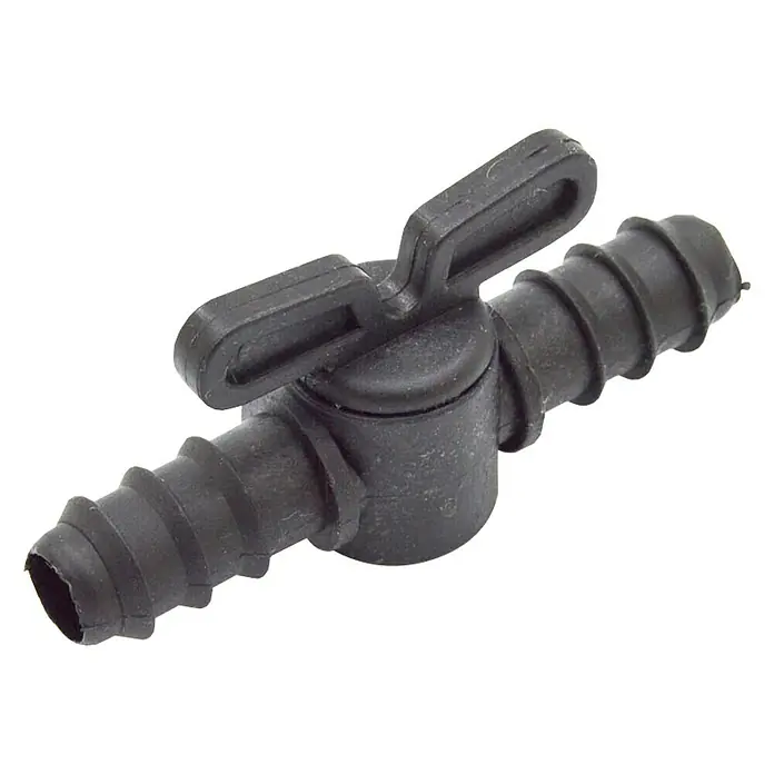 Llave de paso goteo - Diámetro conexión: 16 mm, Polietileno, 5 ud.