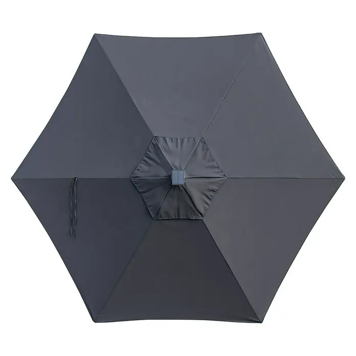 Doppler Active LED-Sonnenschirm Auto Tilt - Anthrazit, Durchmesser: 300 cm - Ansicht von oben
