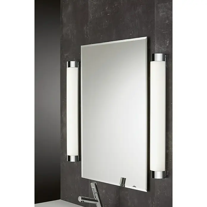 Briloner Led-spiegelverlichting 1 x ledspiegellamp , 1 x geïntegreerde ledlichtbron - 10 W, Chroom, l x b x h: 61,5 x 8,7 x 5,2 cm