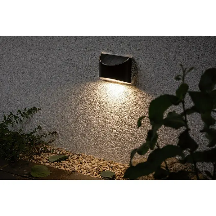 Paulmann Solarna vanjska zidna LED svjetiljka Elliot - Senzor za zatamnjivanje, 0,05 W, Plastika, Topla bijela