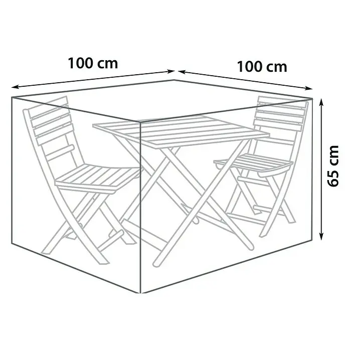 Sunfun Balkon-Set-Schutzhülle - Ø x H: 100 x 65 cm