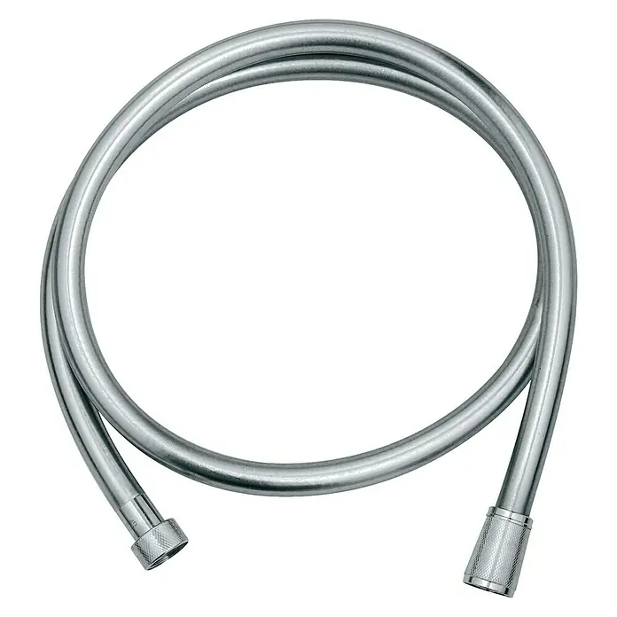 Grohe Brauseschlauch Silverflex - Länge: 125 cm, ½″, Kunststoff, Chrom - Vorderansicht