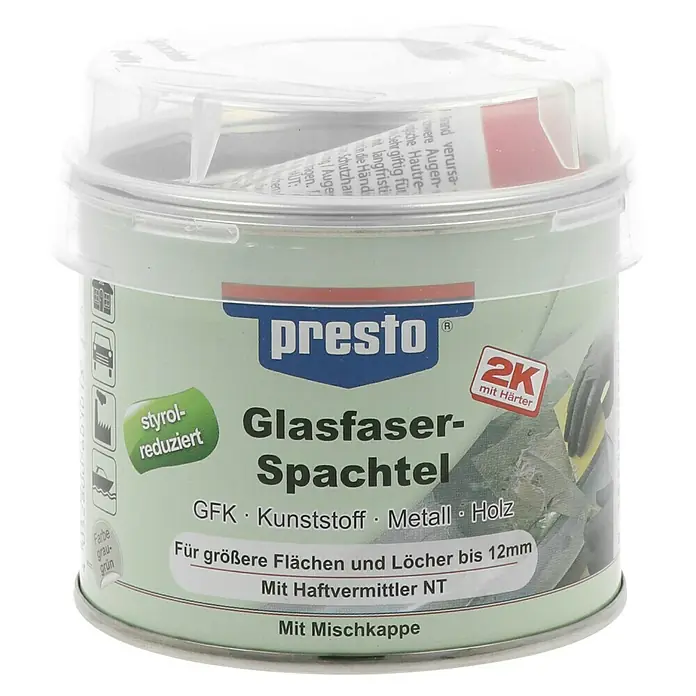Presto Glasfaserspachtel Prestolith extra - 250 g - Vorderansicht