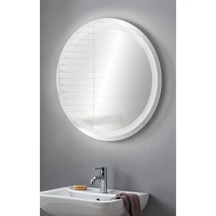 Camargue LED-Lichtspiegel Round - Durchmesser: 80 cm, Berührungssensor - Stimmungsaufnahme