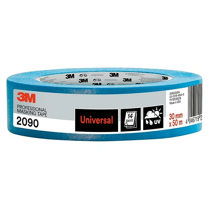 3M Scotch Cinta de protección - L x An: 50 m x 30 mm, Azul