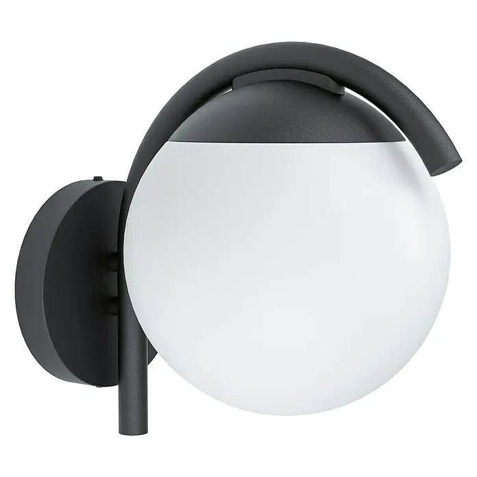Eglo Vecchia Außenwandleuchte Wandleuchte - 28 W, 20 x 20 x 26 cm, Schwarz, IP44