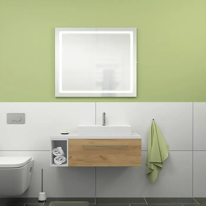 Camargue Espacio Kupaonski ormarić za nasadni umivaonik - 80 x 46 x 30 cm, 1 ladica, Doce - Živopisni prikaz