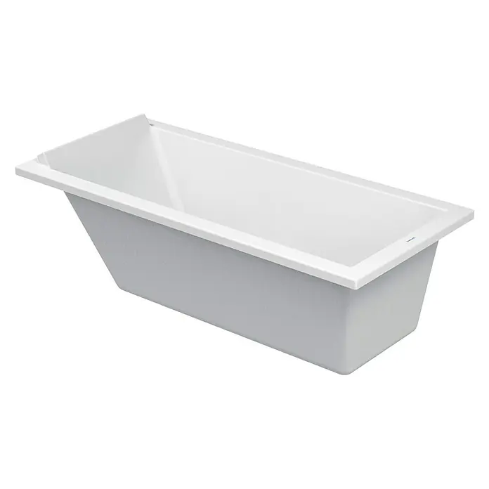 Duravit Starck 1 Badewanne - 160 x 70 cm, Sanitäracryl, Weiß - Vorderansicht