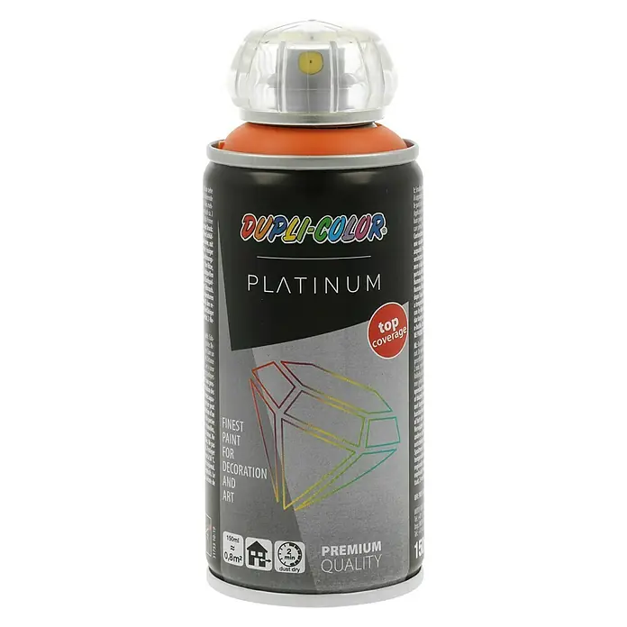 Dupli-Color Platinum Buntlack-Spray RAL 2009 - Verkehrsorange, 150 ml, Seidenmatt - Vorderansicht