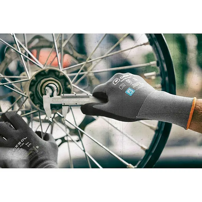 Gebol Guantes de trabajo Master Flex - Medida: 8, Gris
