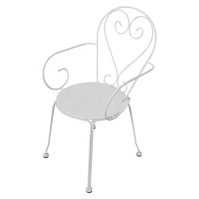 Vrtna stolica Eros - D x Š x V: 52 x 54 x 87 cm, Čelik, Bijele boje