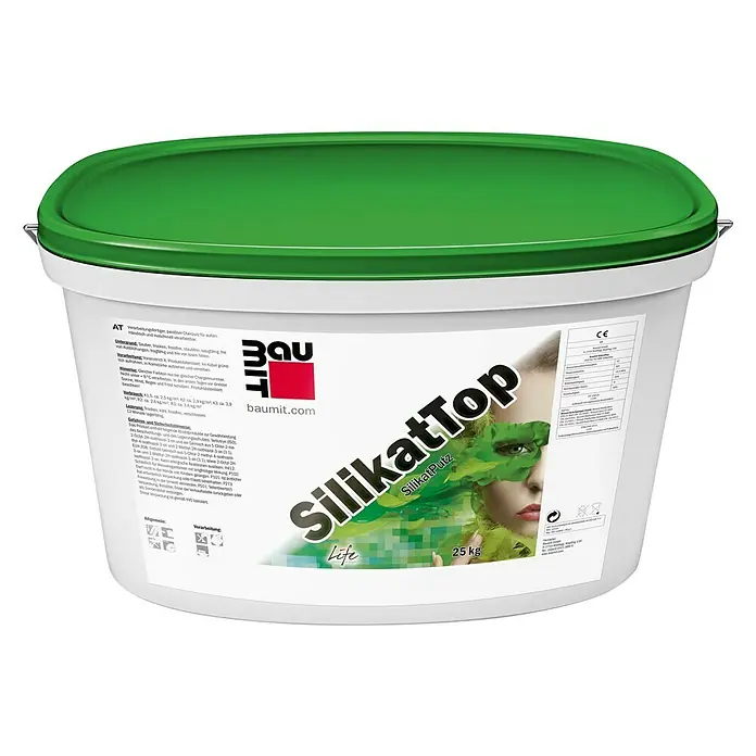 Baumit Reibputz SilikatTop - 25 kg, Körnung: 2 mm, Farbe: Weiß