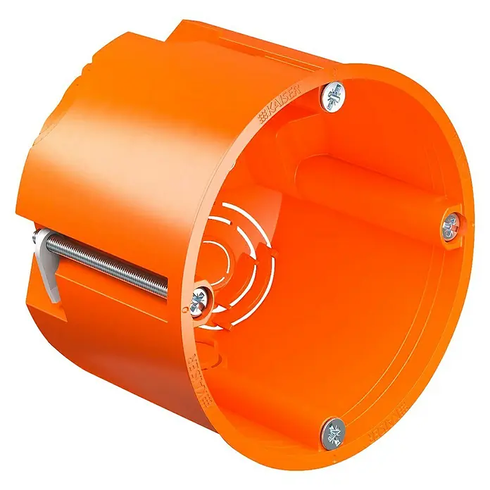 Kaiser Hohlwanddose - 47 x 68 mm, 1-fach, Orange, 1 Stk.