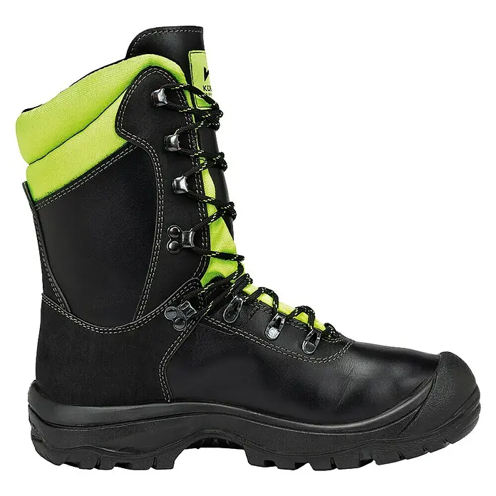 Kübler Forest Schnittschutz-Stiefel - Schuhgröße: 46, Schwarz/Neongelb, S3 - Rechte Seitenansicht
