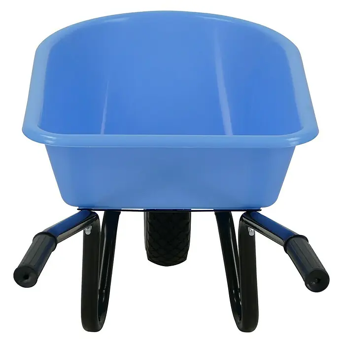 Altrad Kinder-Schubkarre - 20 l, Material Wanne: Polypropylen, Babyblau - Vorderansicht