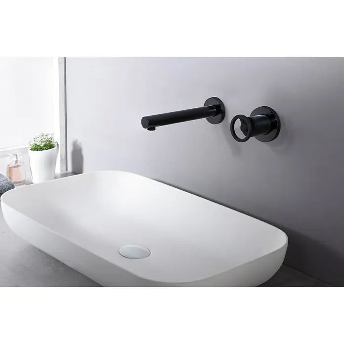 Imex Olimpo Grifo de lavabo empotrado - Negro, Mate