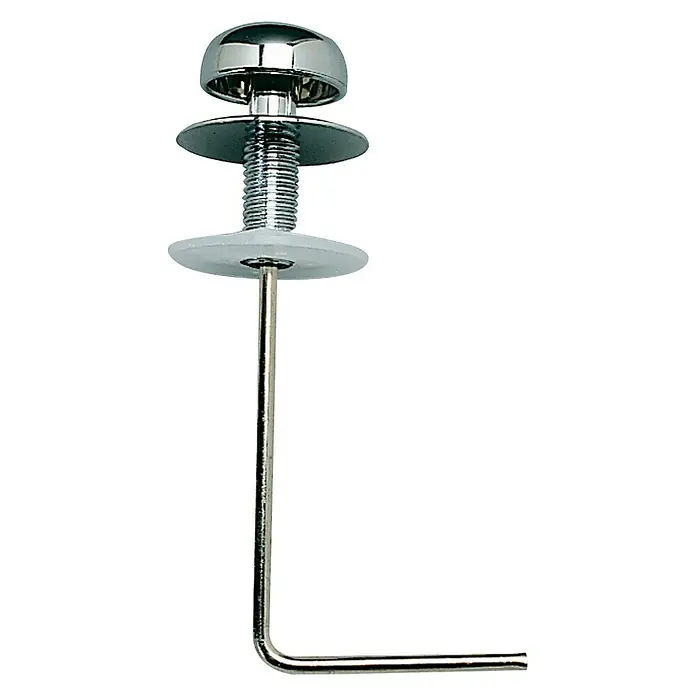Tirador escuadra para cisterna baja - Cromo