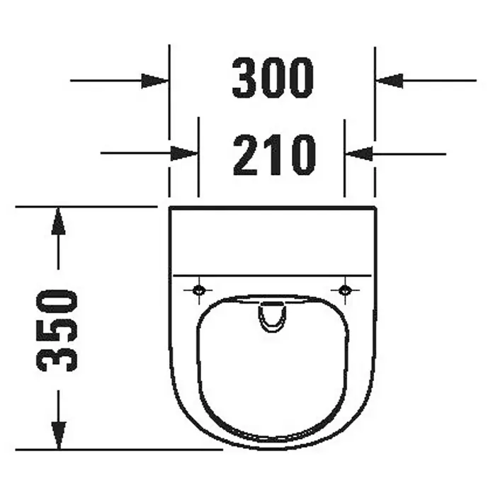 Duravit ME by Starck Urinal - Geeignet für: Montage mit Deckel, Mit schmutzabweisender Glasur, Zulauf: Hinten, Absaugspülung, Farbe: Weiß, Ohne Zielobjekt