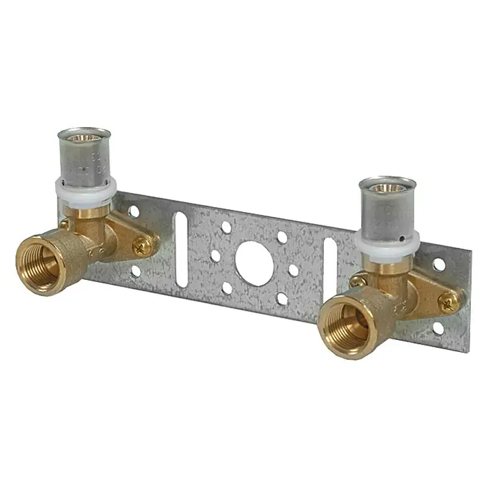 Montageeinheit - Durchmesser: 2 x 16 mm, Innengewinde: ½″, Aluminium