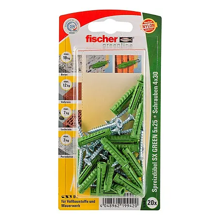 Fischer  Spreizdübel-Set SX Green S