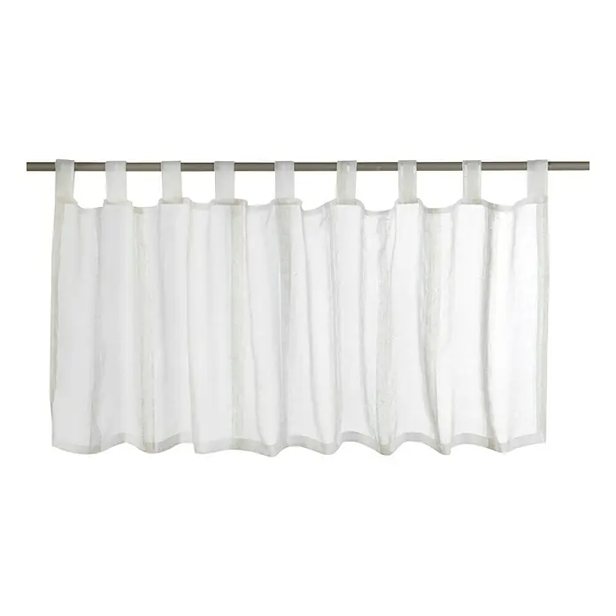 Elbersdrucke Bistrogardine Casa - Beige, 140 x 48 cm, 80 % Polyester, 20 % Leinen - Vorderansicht