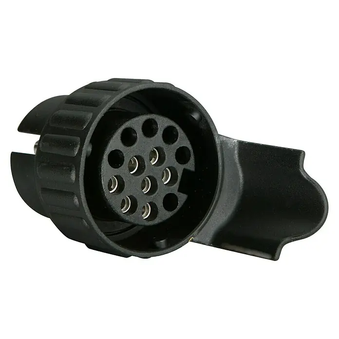 UniTEC Adapter - 7-polig (Fahrzeug) auf 13-polig (Anhänger) - Vorderansicht