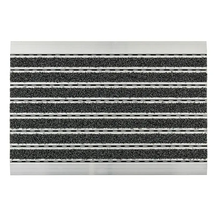 Astra Fußmatte Elegant - Scraper, Schwarz, 40 x 60 cm, 100 % Polypropylen - Ansicht von oben