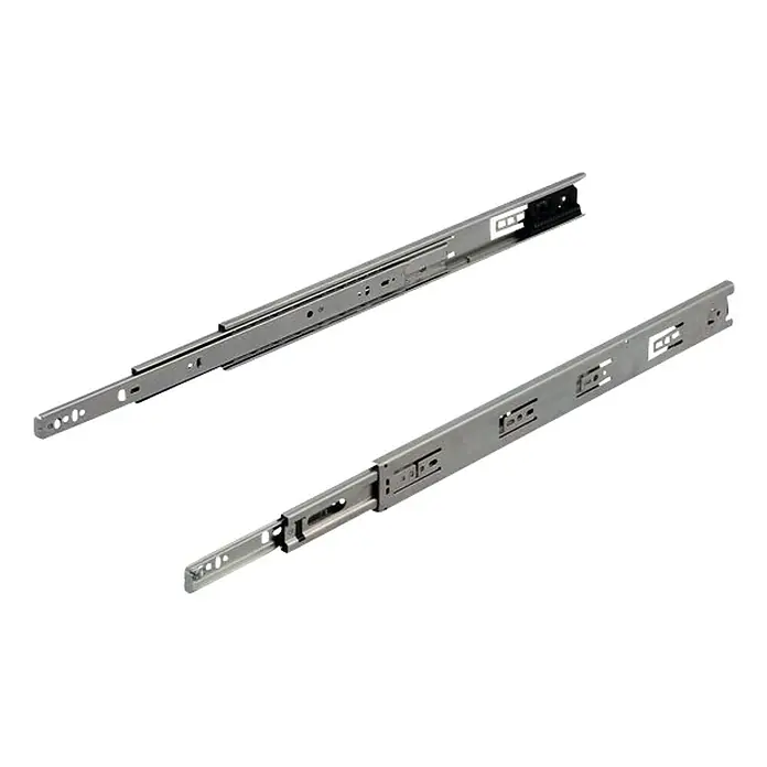 Accuride Vodilica za ladice 3832 TR Push - Ugradna duljina: 500 mm, Nosivost: 45 kg, Potpuno izvlačenje, Bočno na ladici, Pocinčano - Pogled sprijeda