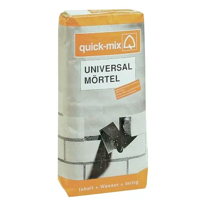 Quick-Mix Universalmörtel Mauer- und Putzmörtel - 10 kg, Chromatarm - Vorderansicht