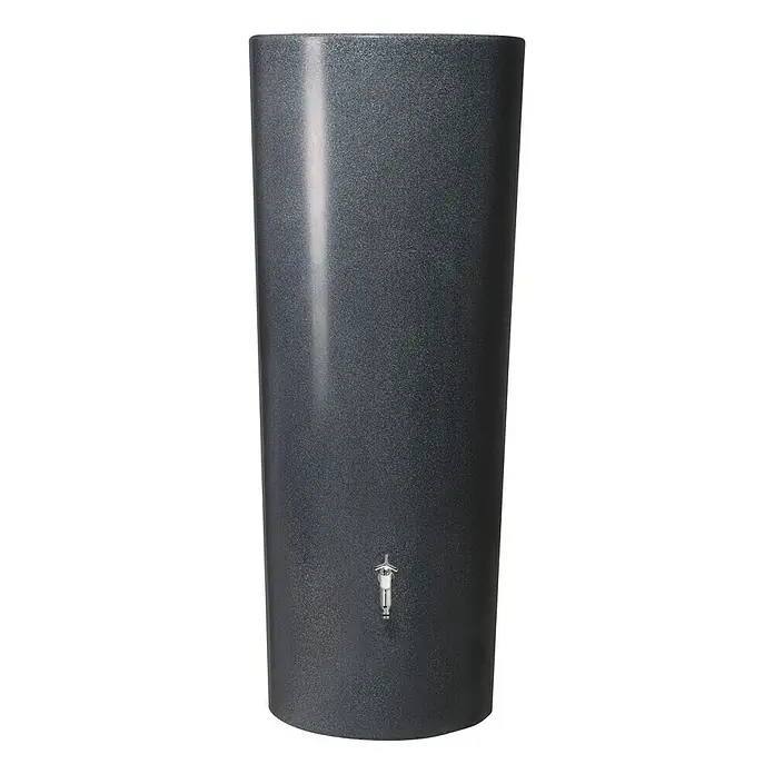 Garantia Modern Line Regenspeicher Stone 2 in 1 - 350 l, Lava, Ø x H: 62 x 150 cm - Vorderansicht