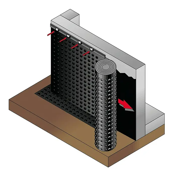 Noppenbahn - 10 x 1 m, Max. Anwendungsfläche: 10 m²
