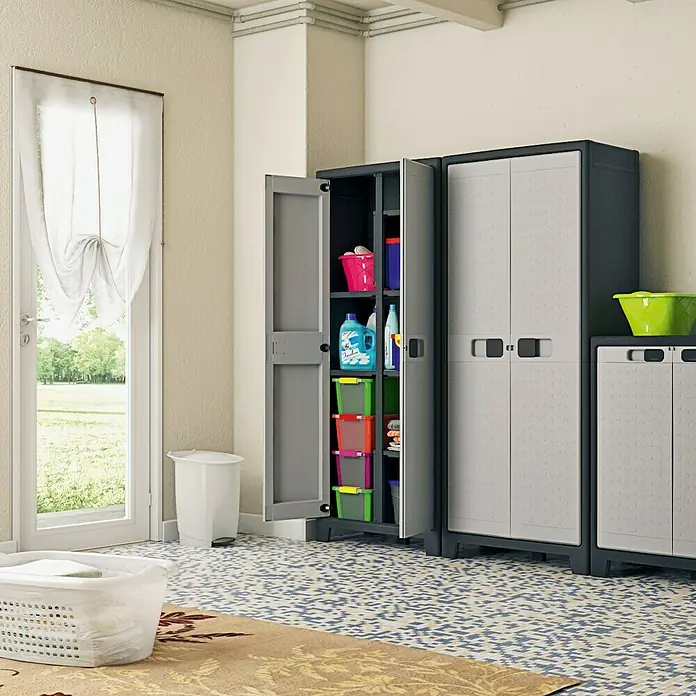 Regalux Space Line Plastični ormar - D x Š x V: 44 x 80 x 182 cm, Nosivost: 30 kg/polica