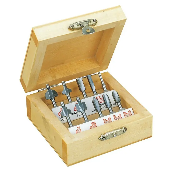 Proxxon Profilfräser-Set No 29020 - 10 -tlg., Passend für: Proxxon Micromot Micro-Profiliergerät MP 400 - Rechte Seitenansicht