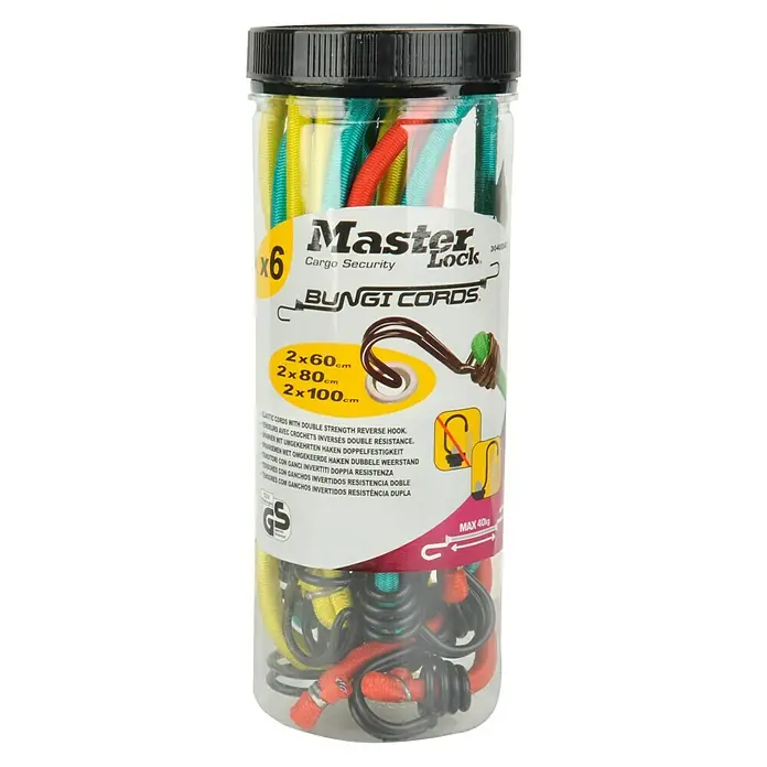 MasterLock Spannseil-Set - 6 -tlg. - Vorderansicht