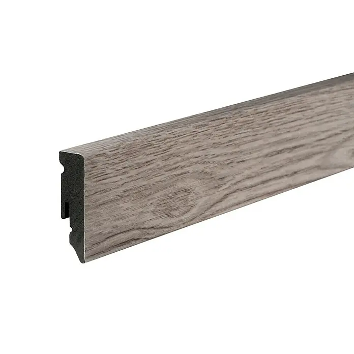 Profiles and more Sockelleiste KU51L Eiche Weiß - 2,4 m x 15 mm x 50 mm, Gerade