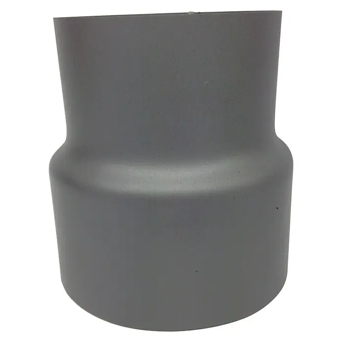 Ofenrohrreduzierung - Durchmesser: 150 mm - 120 mm, Senotherm lackiert, Gussgrau - Vorderansicht
