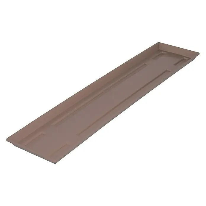 Geli Standard Balkonkasten-Untersetzer - Länge: 80 cm, Taupe - Vorderansicht