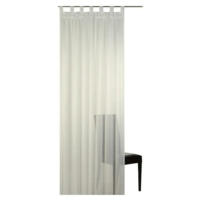 Elbersdrucke Schlaufenschal Effecto - 140 x 255 cm, 100 % Polyester, Ecru - Vorderansicht