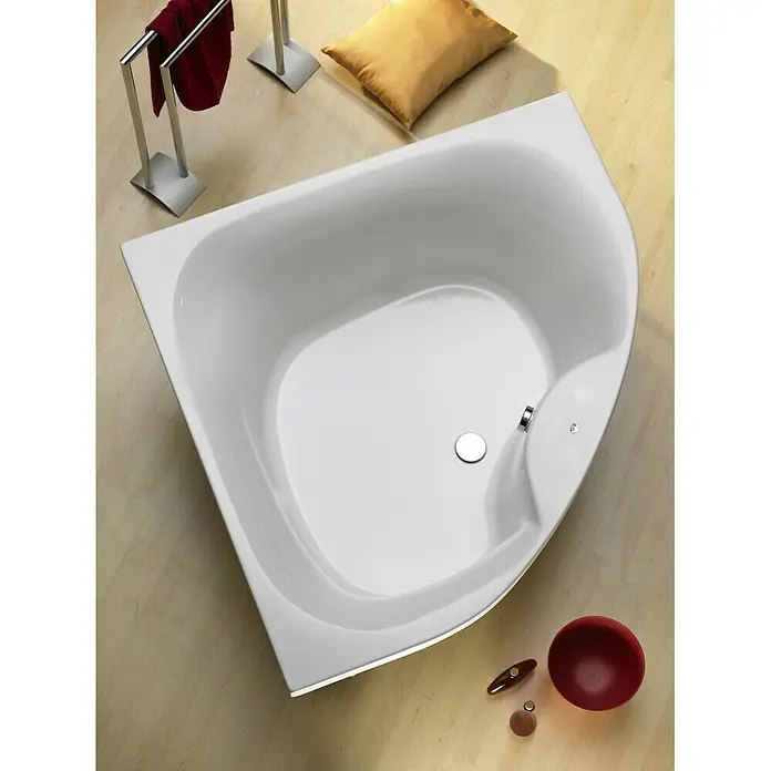 Ottofond Eckbadewanne Largo - 140 x 140 cm, Sanitäracryl, Weiß - Stimmungsaufnahme