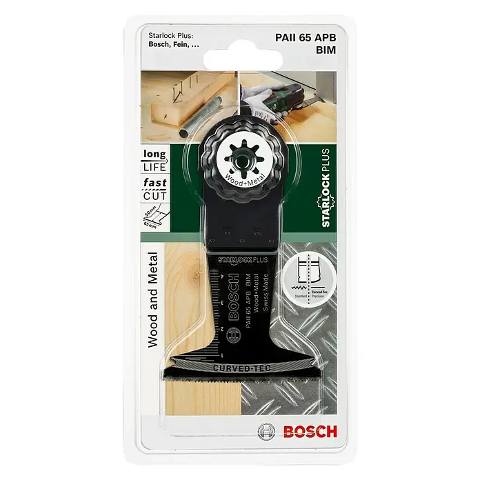 Bosch Nastavak za višenamjenski alat Wood and Metal PAII 65 APB - Prikladno za: Drvo, 50 x 65 mm, Sustav STARLOCK-Plus - Pogled sprijeda