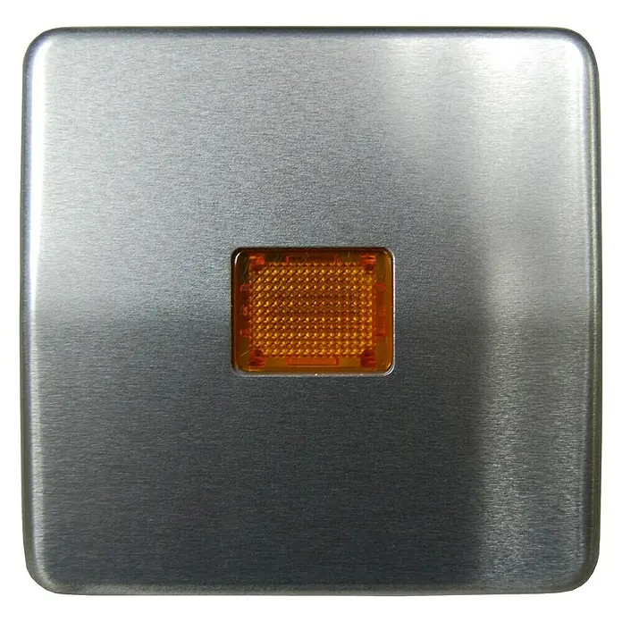 Jung CD 500 Kontrollschalterwippe - Platin, Aluminium, IP20, Unterputz - Vorderansicht