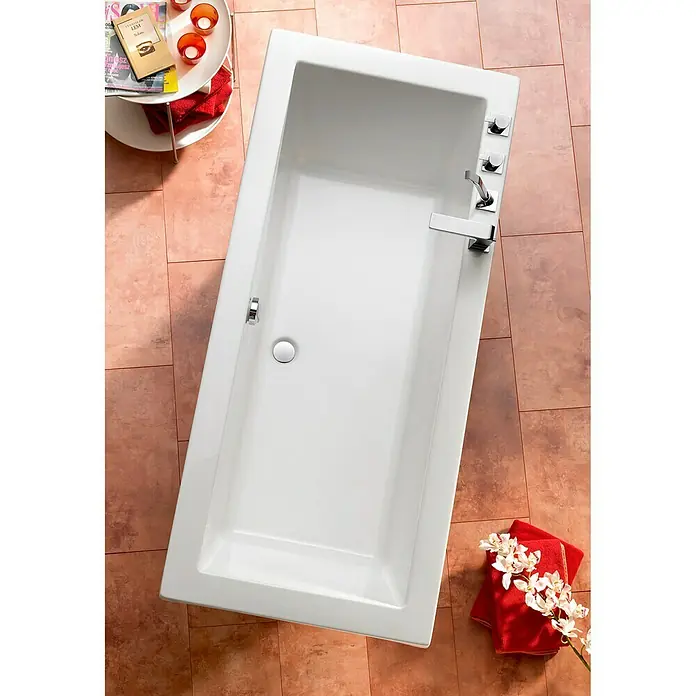 Ottofond Badewanne Atlas - 190 x 90 cm, Sanitäracryl, Weiß - Ansicht von oben