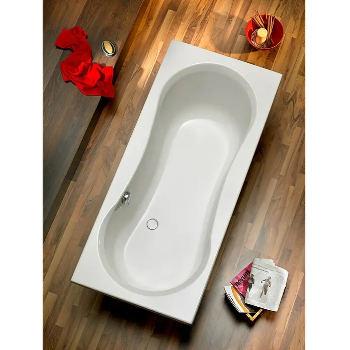 Ottofond Badewanne Vigo - 180 x 80 cm, Sanitäracryl, Weiß - Ansicht von oben
