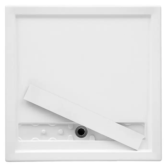 Ottofond Duschwanne Plano-Board - 90 x 120 cm, Sanitäracryl, Weiß - Ansicht von oben