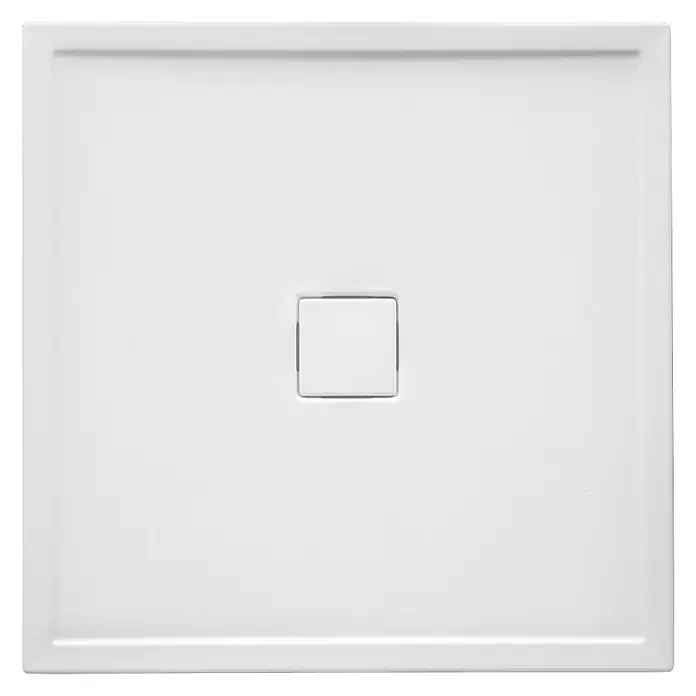 Ottofond Duschwanne Plano-Q - 90 x 90 x 1,5 cm, Sanitäracryl, Weiß - Ansicht von oben
