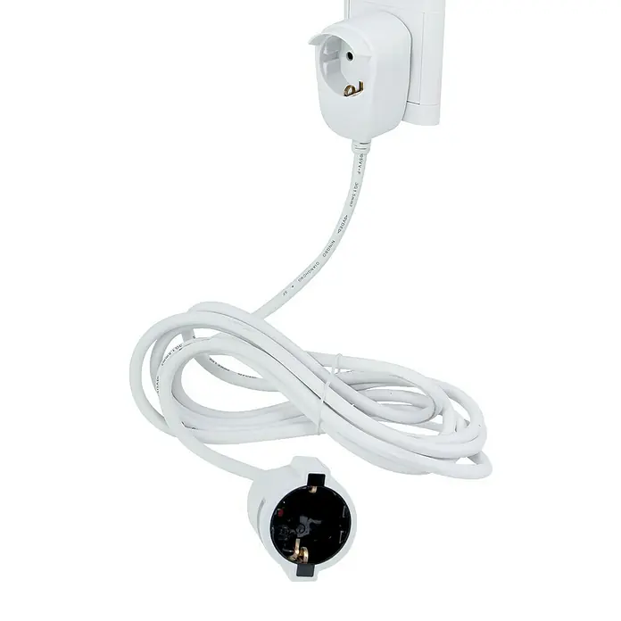 Produžni kabel Powersplit - 3 m, Bijele boje