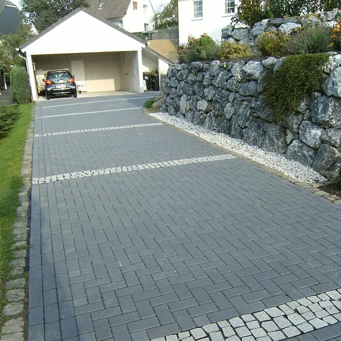 EHL Straatsteen - Antraciet, 20 x 10 x 6 cm, Rechthoekig - Zijaanzicht links