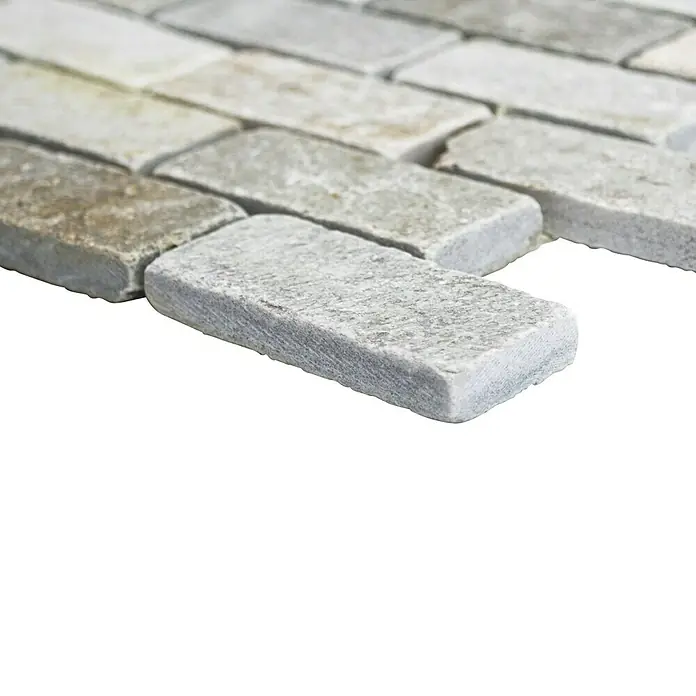 Mosaikfliese Brick XQM 13IL - 30 x 30 cm, Beige, Matt - Vorderansicht